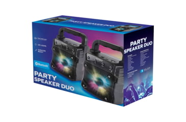 Image of Coby True Wireless Bluetooth LED Party Speaker, Black, COBY-CSTW630BK
