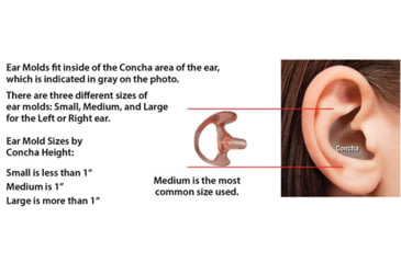 Image of Code Red Silicone Semi-custom Ear Mold, Clear - CRD23511
