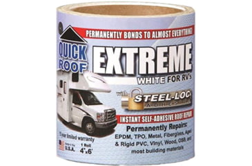 Image of Cofair Products Quick Roof Extreme With Steel-Loc Adhesive - 4in x 6, White, UBE406