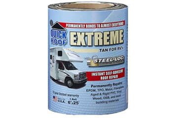 Image of Cofair Products Quick Roof Extreme With Steel-Loc Adhesive - 6in x 25, Tan, T-UBE625
