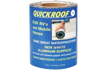 Image of Cofair Products Quick Roof Pro Aluminum Surface Tape 6in x 25, White, WQR625