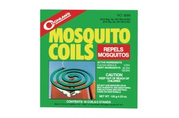 Image of Coghlans Mosquito Coils 10 Per Box Plus Two Metal Stands 8686