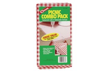 Image of Coghlans Picnic Tablecloth and 6 Clamps 54x72 Inches 0660