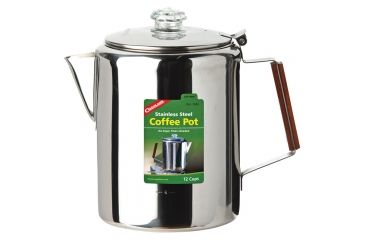 Image of Coghlans Stainless Steel Coffee Pot, 12 Cup, 1342