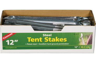 Image of Coghlans Steel Tent Stakes 12in 50pk, 12 overall, 9813 *CASE OF 50