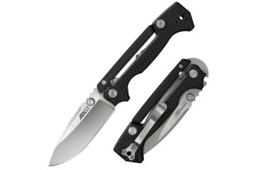 Image of Cold Steel AD-15 Folding Knife, 3.5in, S35VN, Drop Point Blade, Black, Long G10 Handle, CS-58SQB