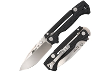 Image of Cold Steel AD-15 Lite Lockback Folding Knife, Black Griv-Ex Handle, 5 Closed, 3.5 Satin Finish Aus-10A Stainless Bla, CS-58SQL