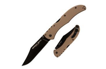 Image of Cold Steel Broken Skull II, 4in Blade Length, Carpenter S35VN Steel Alloy w/ DLC Coating Steel Knife, Coyote Tan, CS-54S2A