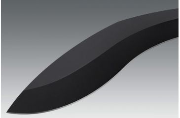 Image of Cold Steel Chaos Kukri Fixed Blade Knife, 12.5in Plain Black SK-5 High Carbon, Black Aluminum Handle, CS-80NTK