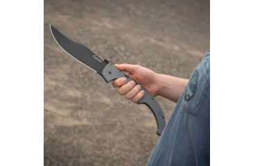 Image of Cold Steel Espada XL AUS10A Folding Knife, 7.5in, AUS10A Steel, Black Clip Point Plain Blade, Gray G10 Handle, CS-62MGC-GRBK