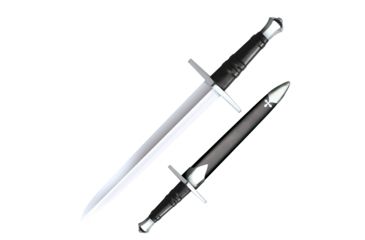Image of Cold Steel Hand and A Half Dagger, Leather/Wood Scabbard, CS-88HNHD