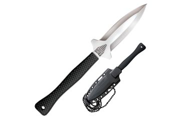 Image of Cold Steel Hide Out, Black Griv-Ex Handle, Plain Edge w/ Sheath, CS-49NDE