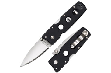 Image of Cold Steel Hold Out Folding Knives, 3in, S35VN Steel, Serrated Drop Point Blade, G-10 Handle, 11G3S