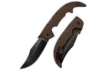 Image of Cold Steel Large G-10 Espada Knife, Black/Brown, 12 1/4in, CS-62NGLVF