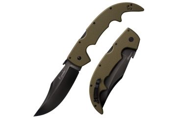 Image of Cold Steel Large G-10 Espada Knife, Black/Green, 12 1/4in, CS-62NGLVG
