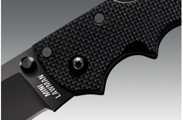 Image of Cold Steel Mini Lawman Knife, Black G-10 Handle, Black Blade, Plain 58ALM