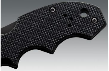 Image of Cold Steel Mini Lawman Knife, Black G-10 Handle, Black Blade, Plain 58ALM
