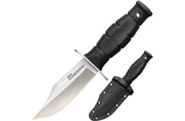 Image of Cold Steel Mini Leatherneck Fixed Blade Knife, 3.5in, 8Cr13MoV Steel, Clip Point Plain Blade, 3 1/4in Long Kray-Ex Handle, CS-39LSAB