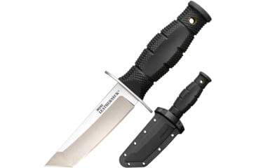 Image of Cold Steel Mini Leatherneck Fixed Blade Knife, 3.5in, 8Cr13MoV Steel, Tanto Plain Blade, 3 1/4in Long Kray-Ex Handle, CS-39LSAA
