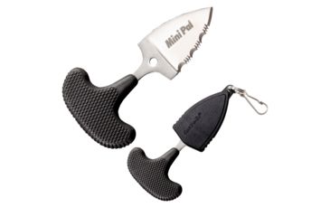 Image of Cold Steel Mini Pal, Kraton Handle, Serrated Edge, Secure-Ex Sheath Knife, CS-43NSK