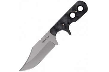 Image of Cold Steel Mini Tac Bowie 6 7/8in Fixed Blade Knife, Black/Silver, CS-49HCF