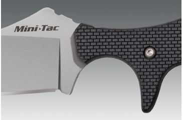 Image of Cold Steel Mini Tac Skinner Fixed Blade Neck Knife, Black Faux G-10 handle, Plain, CS-49HSF