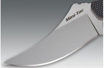 Image of Cold Steel Mini Tac Skinner Fixed Blade Neck Knife, Black Faux G-10 handle, Plain, CS-49HSF