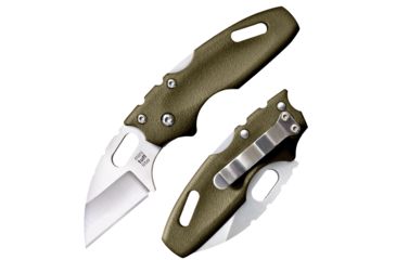Image of Cold Steel Mini Tuff Lite Plain Edge Folding Knife, 2in, 4034SS Blade, Long Green Griv-Ex Handle, CS-20MTGD