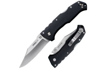 Image of Cold Steel Pro Lite 8in Folding Knife, 3.5in Clip Blade, Black, CS-20NSC
