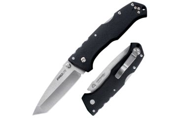 Image of Cold Steel Pro Lite 8in Folding Knife, 3.5in Tanto Blade, Black, CS-20NST