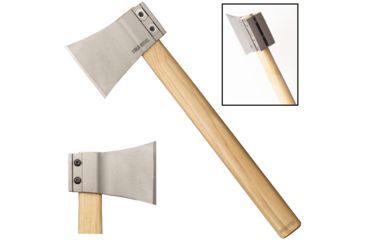 Image of Cold Steel Professional Throwing Hatchet, Drop Forged 1055 Carbon Blade, Wood, American Hickory Handle, 16in, CS-90AXA
