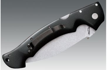 Image of Cold Steel Rajah II Folding Knife, 6in Plain Carpenter AUS 10A w/Stonewash Finish, Black Griv-Ex Handle, CS-62JL