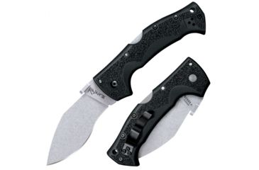 Image of Cold Steel Rajah III Folding Knife, 3.5in, AUS10A Steel Blade, Black Griv-Ex Handle, CS-62JM