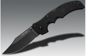 Image of Cold Steel Recon 1, Black G-10 Handle, Black Blade, Clip, Plain 27TLC