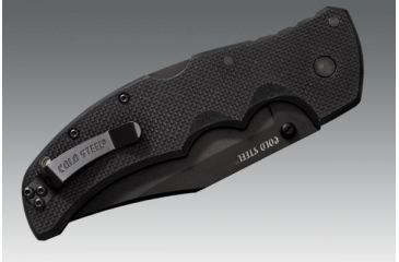 Image of Cold Steel Recon 1 Clip Point, Black G-10 Handle, Black Blade, Combo 27TLCH