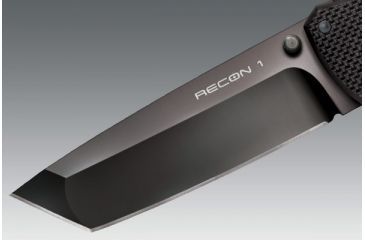 Image of Cold Steel Recon 1 Folding Knife, 4in Tanto Plain Carpenters S35VN Alloy w/ DLC Coating, Black G10 Handle, CS-27TLCT