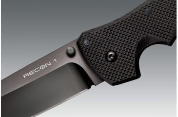 Image of Cold Steel Recon 1 Folding Knife, 4in Tanto Plain Carpenters S35VN Alloy w/ DLC Coating, Black G10 Handle, CS-27TLCT
