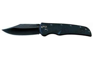 Image of Cold Steel Recon 1 Tactical Combat Folding Knife, Black G-10 Handle, Black Blade, Clip, Plain 27TLC