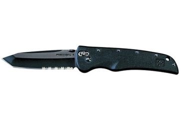 Image of Cold Steel Recon 1 Tactical Combat Folding Knife, Black G-10 Handle, Black Tanto Bl, Combo 27TLTH