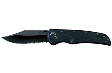Image of Cold Steel Recon 1 Tactical Combat Folding Knife, Clip Point, Black G-10 Handle, Black Blade, Combo 27TLCH