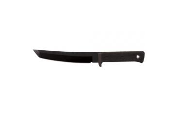 Image of Cold Steel Recon Tanto Fixed Blade Knife, Kraton Handle, Black Blade, Plain, Secure-Ex Sheath 13RTK