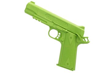 Image of Cold Steel Rubber Training Pistol, 1911, Cocked and Locked, Green Colored Polypropyle, 8-5/8in. L x 1in. W x 5.75in. H, CS-92RGC11C