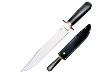 Image of Cold Steel San Mai Laredo Bowie, Black Linen Micarta Handle, Fixed Blade, Plain Edge, CS-16CCB