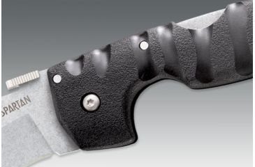 Image of Cold Steel Spartan Folding Knife, 4.5in Hollow Plain Carpenter AUS 10A, Black Griv-Ex Handle, CS-21ST