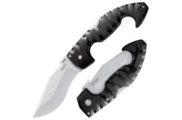 Image of Cold Steel SpartanClip Point Folding Knife, 4.5in , AUS10A,  Black Griv-Ex Handle, CS-21ST