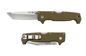 Image of Cold Steel SR1 Tanto Point 9 3/8in Folding Knife, OD Green, CS-62LA