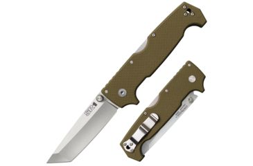 Image of Cold Steel SR1 Tanto Point 9 3/8in Folding Knife, OD Green, CS-62LA