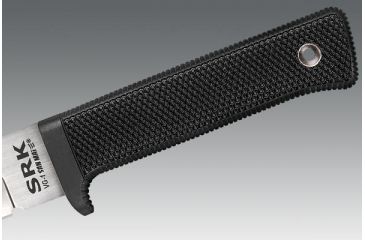 Image of Cold Steel Survival Rescue Fixed Blade Knife, Black Kraton Handle, Plain, CS-38CSM