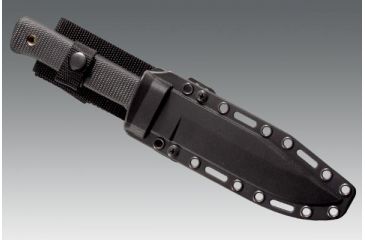 Image of Cold Steel Survival Rescue Fixed Blade Knife, Black Kraton Handle, Plain, CS-38CSM