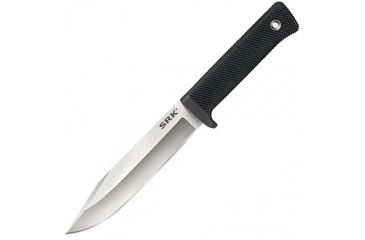 Image of Cold Steel SRK 10.75 inch San Mai Fixed Blade Knife w/Kray-Ex Grip, Black/Silver, CS-35AN